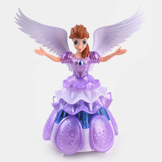 Electric Rotating Pretty Girl With Light & Music Toy