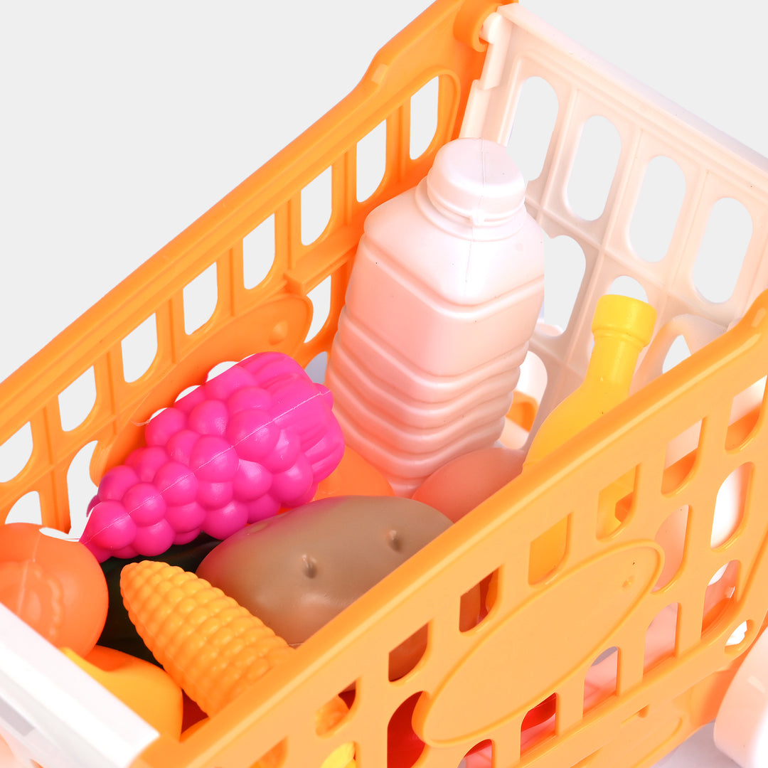 Supermarket Shopping Cart Toy Set – Kitchen Play for Kids