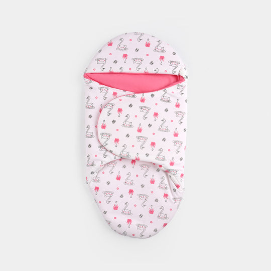 Infant Baby Foam Swaddle Duck | Pink