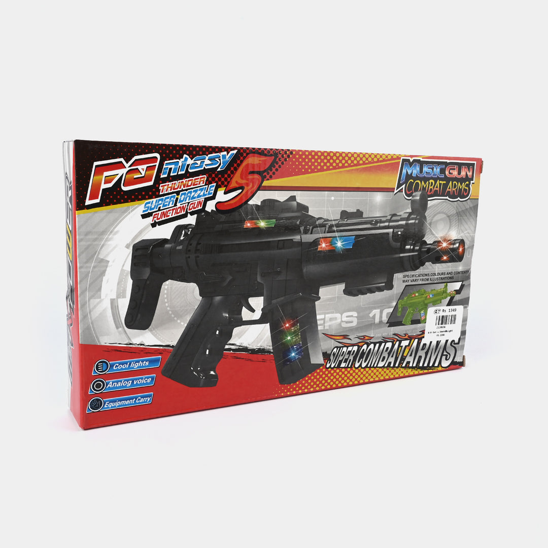 Electric Super Gun Toy with Light Sound