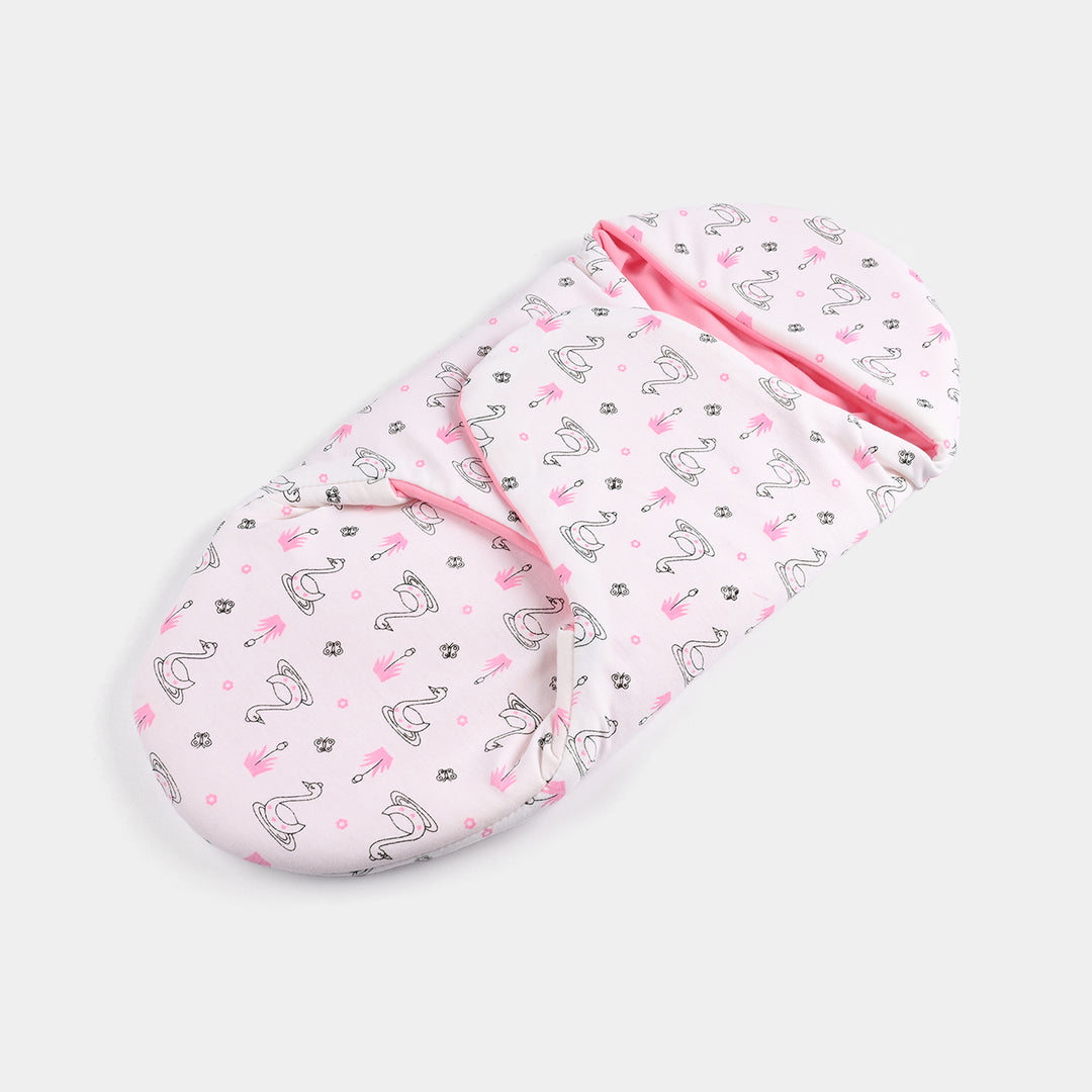 Infant Baby Foam Swaddle Duck | Light Pink
