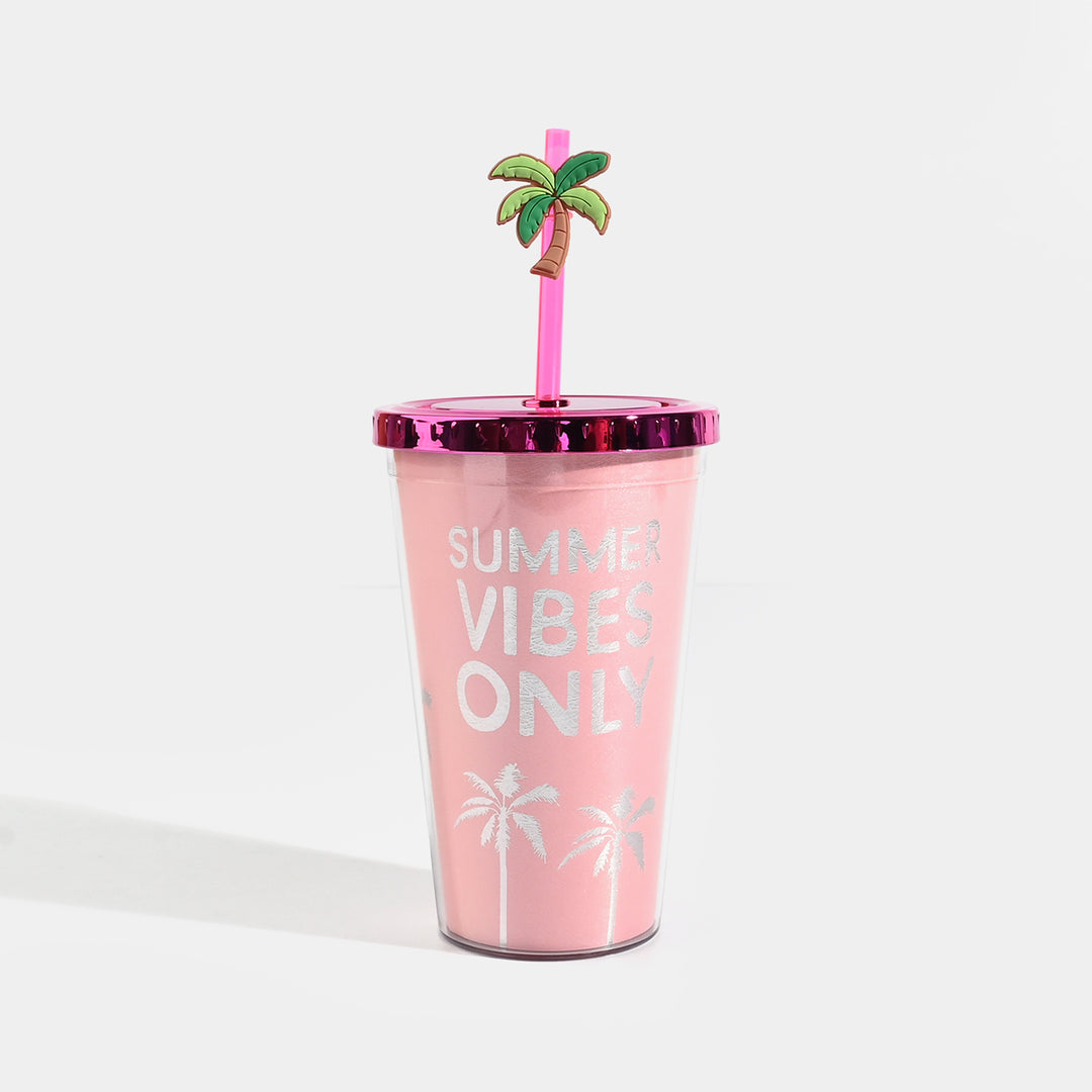 Acrylic Straw Mug/Cup | 450ML