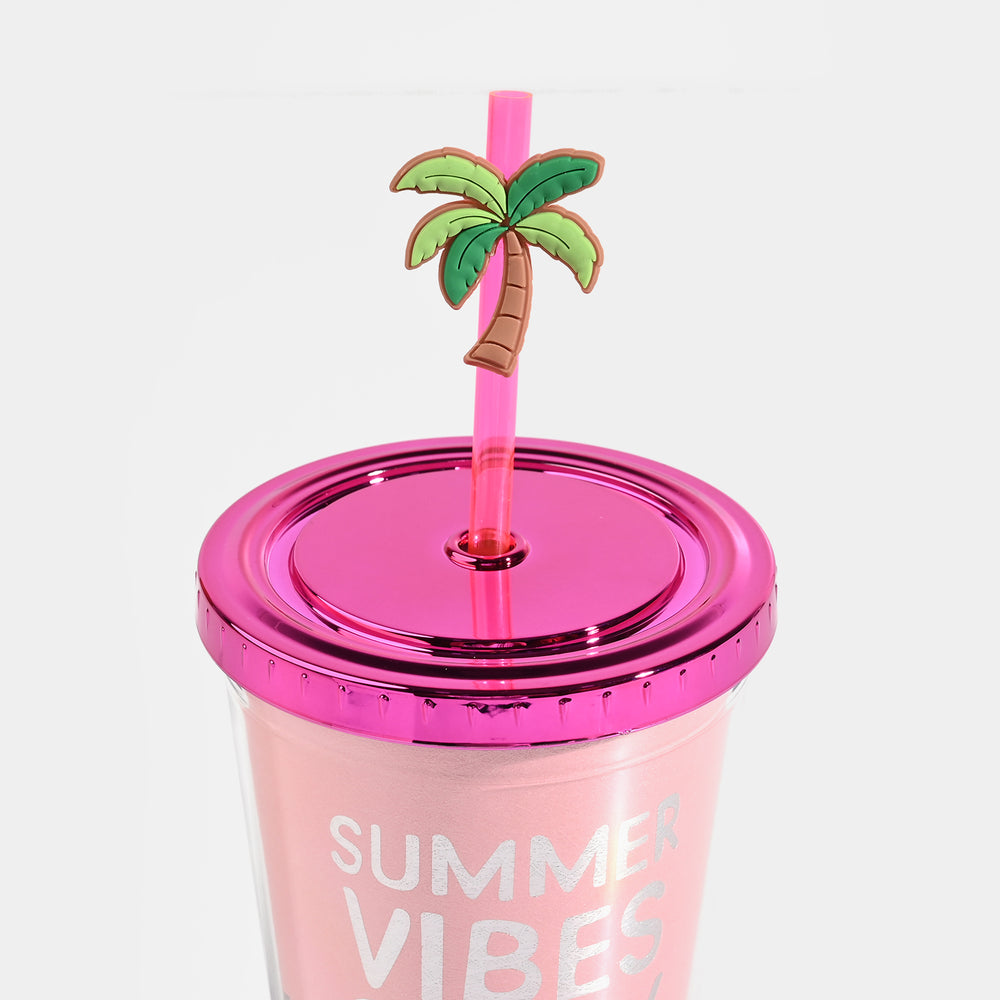 Acrylic Straw Mug/Cup | 450ML