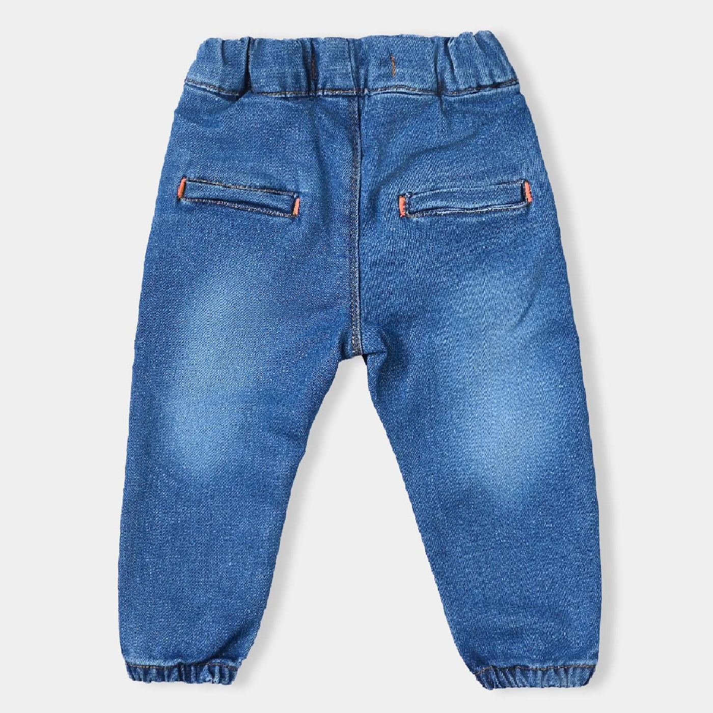 Infant Boys Denim Stretch Pant Basic Jogger-Mid Blue