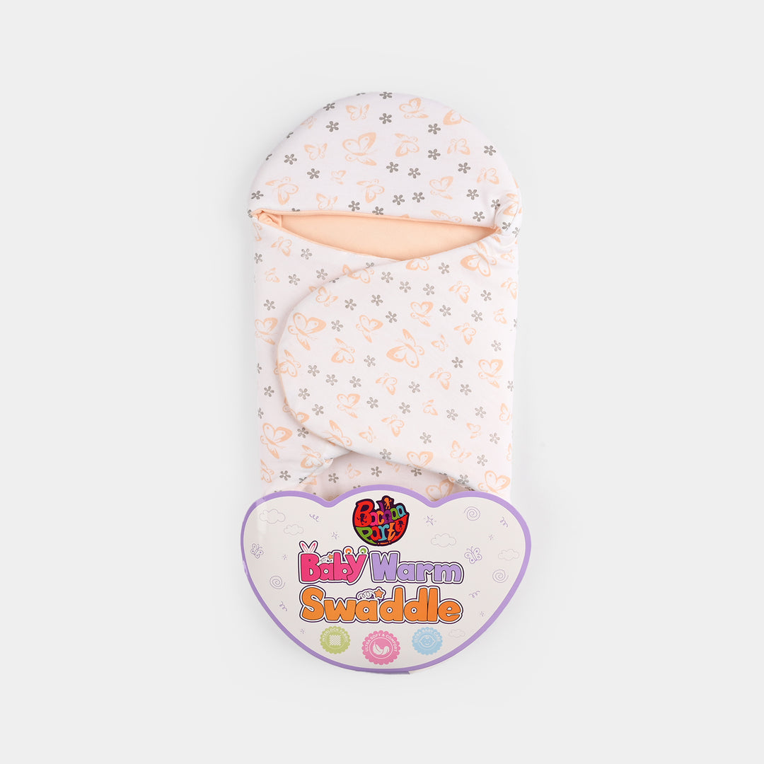 Infant Baby Foam Swaddle Butterfly | Peach