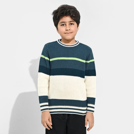 Boys Acrylic Sweater-Garden Fresh-Multi