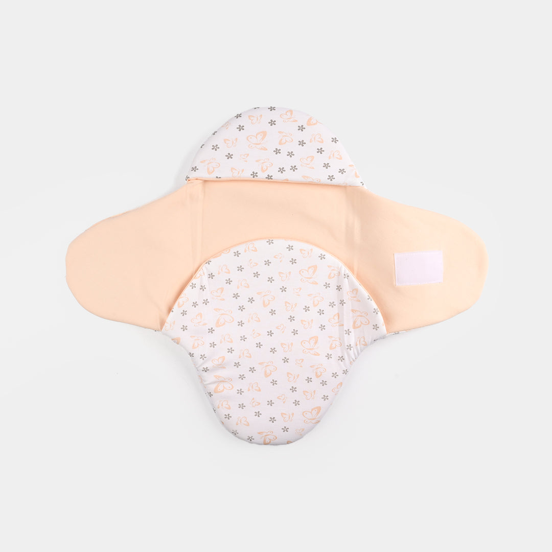 Infant Baby Foam Swaddle Butterfly | Peach