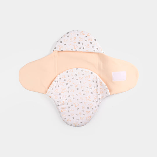 Infant Baby Foam Swaddle Butterfly | Peach