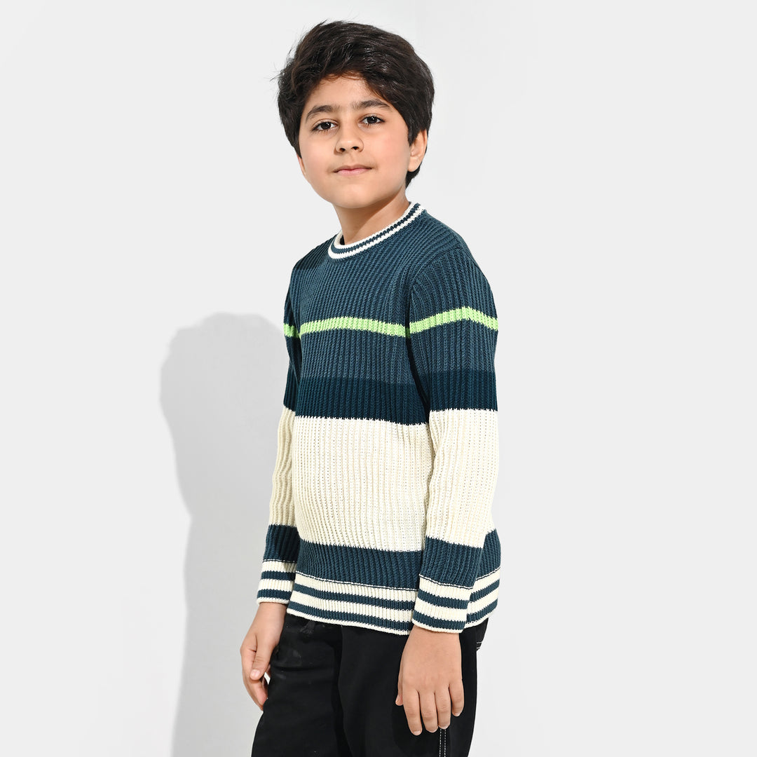 Boys Acrylic Sweater-Garden Fresh-Multi
