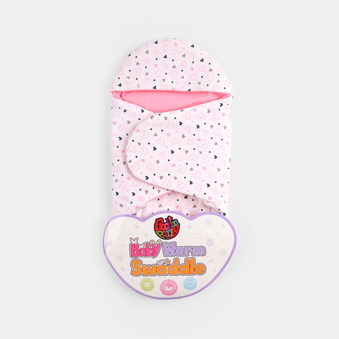 Infant Baby Foam Swaddle Heart | Light Pink