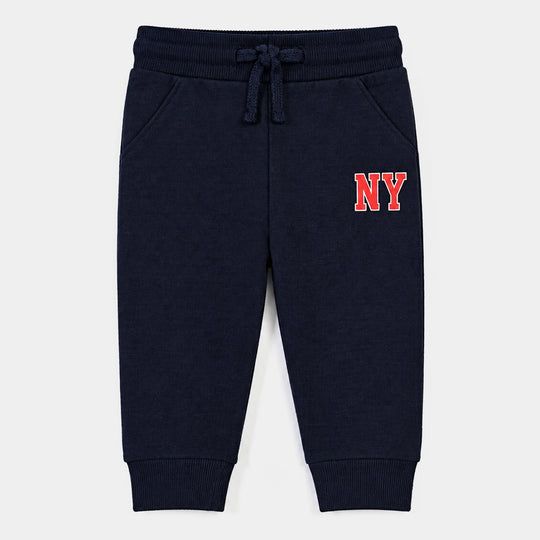 Infant Boys Cotton Terry Pyjama New York-NAVY