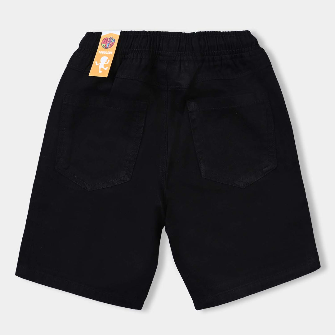 Boys Cotton Short Laker-BLACK