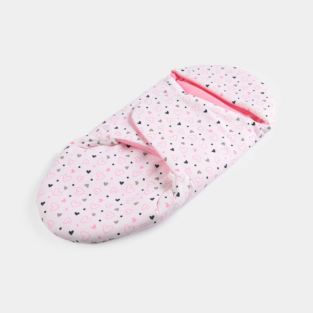 Infant Baby Foam Swaddle Heart | Light Pink