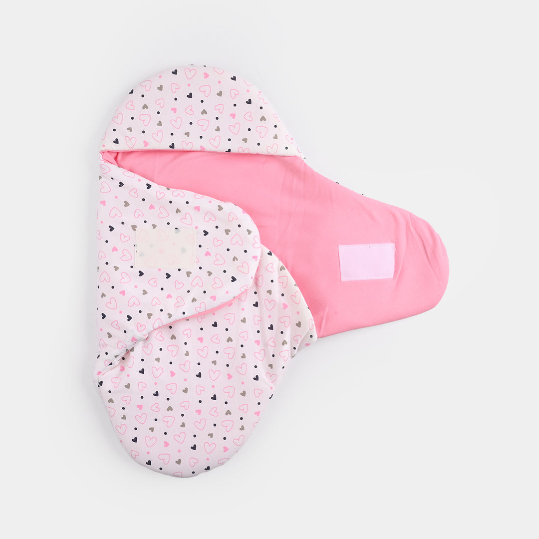 Infant Baby Foam Swaddle Heart | Light Pink