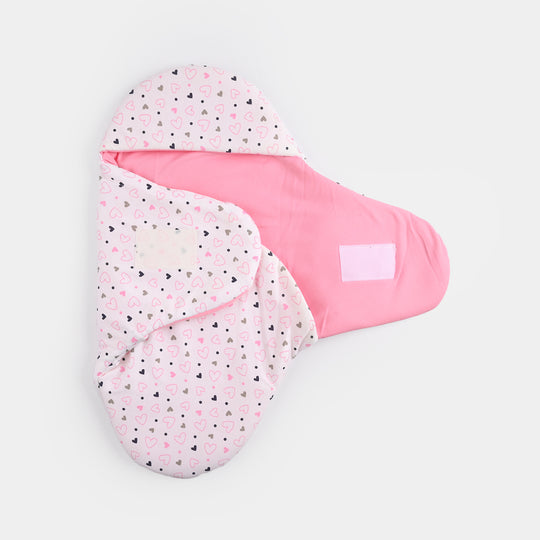 Infant Baby Foam Swaddle Heart | Light Pink