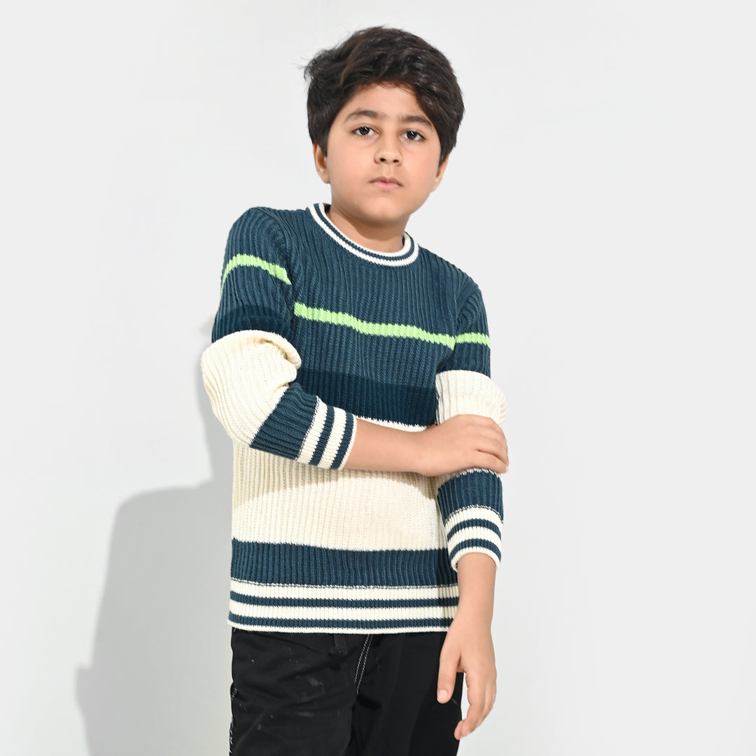 Boys Acrylic Sweater-Garden Fresh-Multi