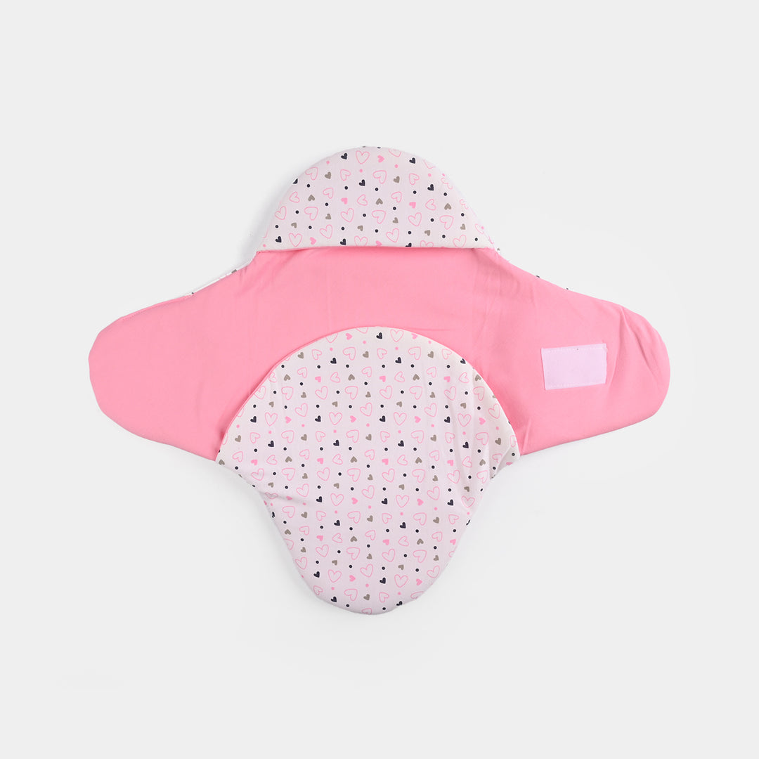Infant Baby Foam Swaddle Heart | Light Pink