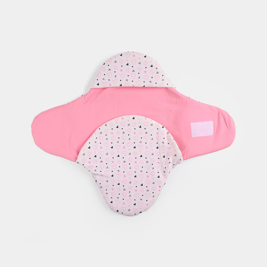 Infant Baby Foam Swaddle Heart | Light Pink