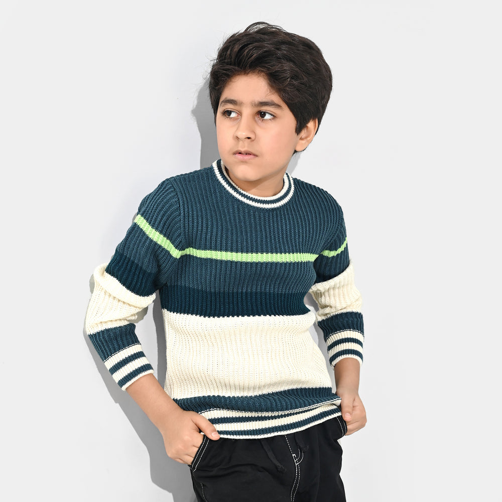 Boys Acrylic Sweater-Garden Fresh-Multi