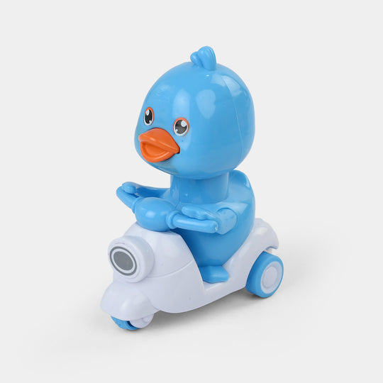 Wind Up Motorcycle Duck Play Toy For Kids