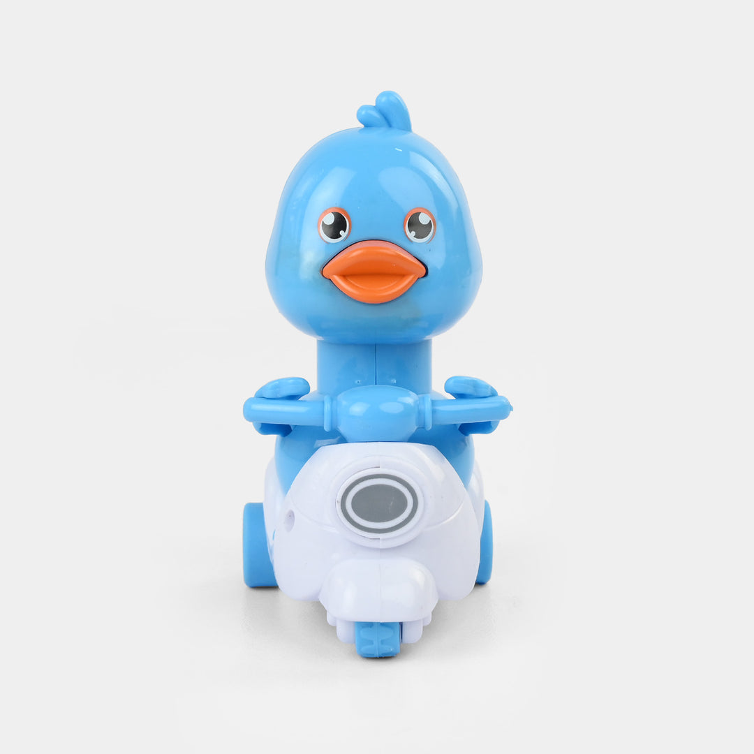Wind Up Motorcycle Duck Play Toy For Kids