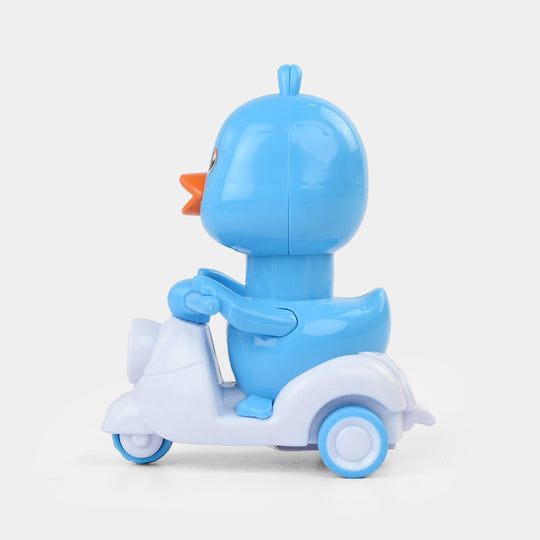Wind Up Motorcycle Duck Play Toy For Kids