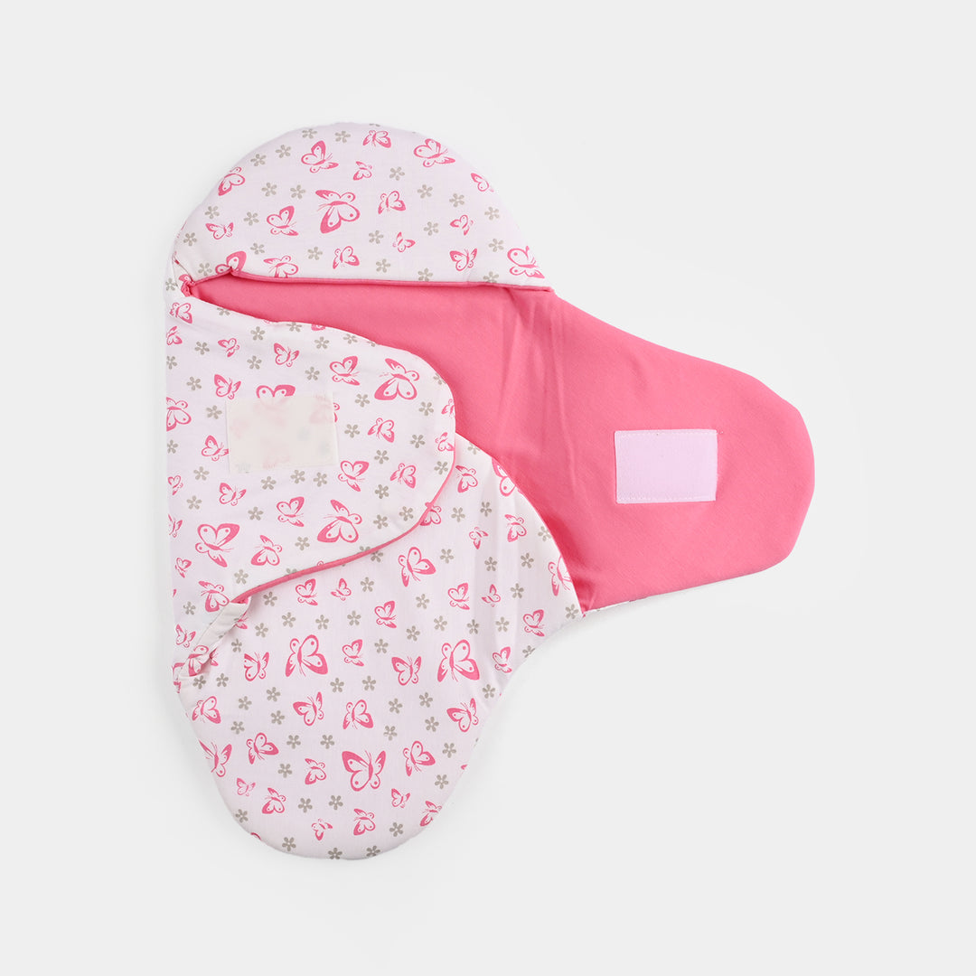 Infant Baby Foam Swaddle Butterfly | Pink