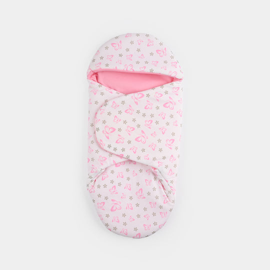 Infant Baby Foam Swaddle Butterfly | Light Pink