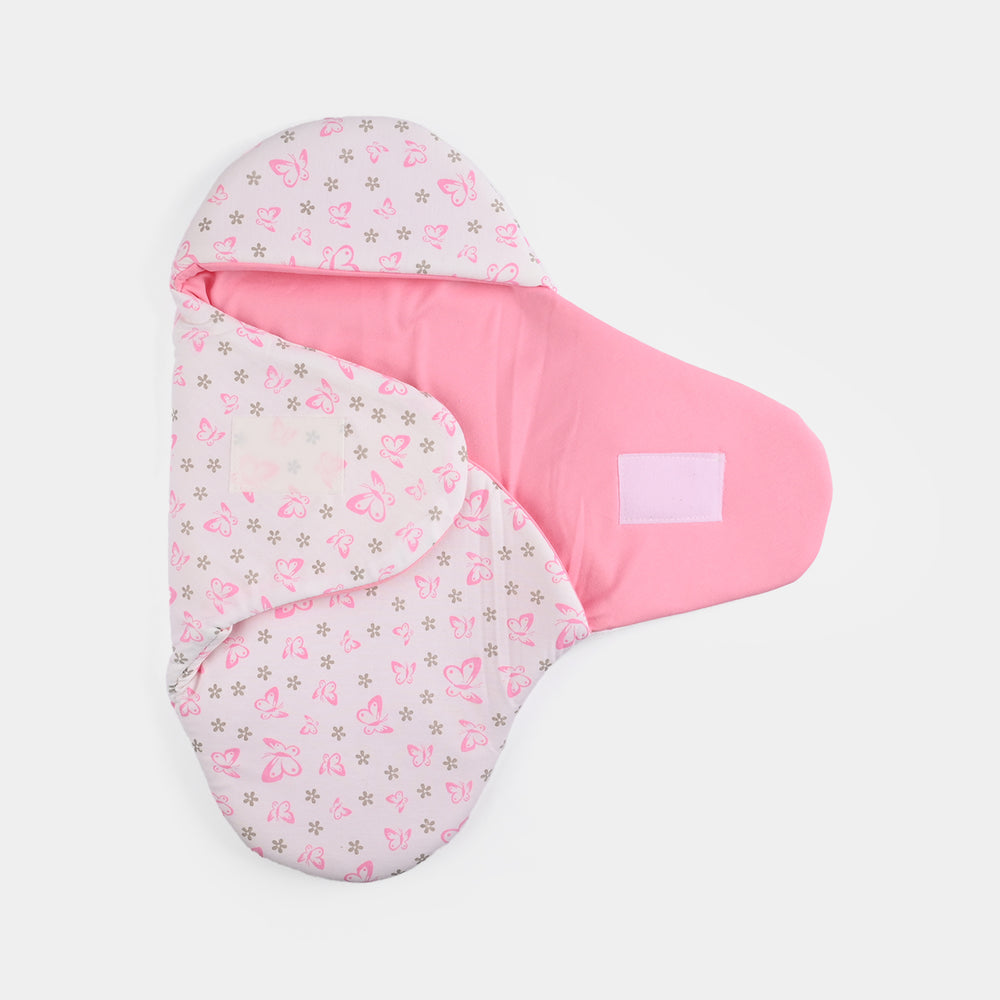 Infant Baby Foam Swaddle Butterfly | Light Pink