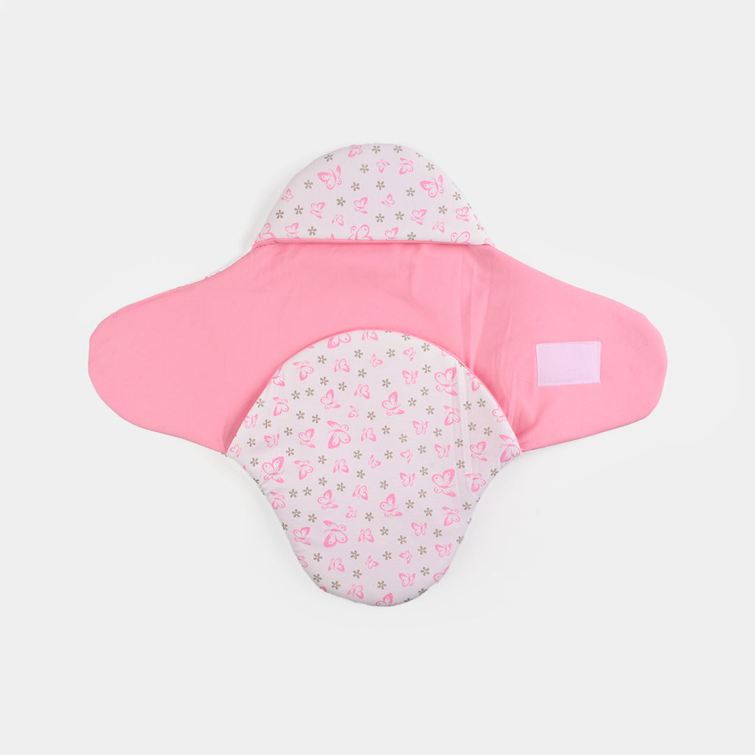 Infant Baby Foam Swaddle Butterfly | Light Pink