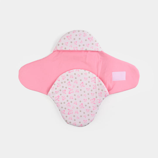 Infant Baby Foam Swaddle Butterfly | Light Pink