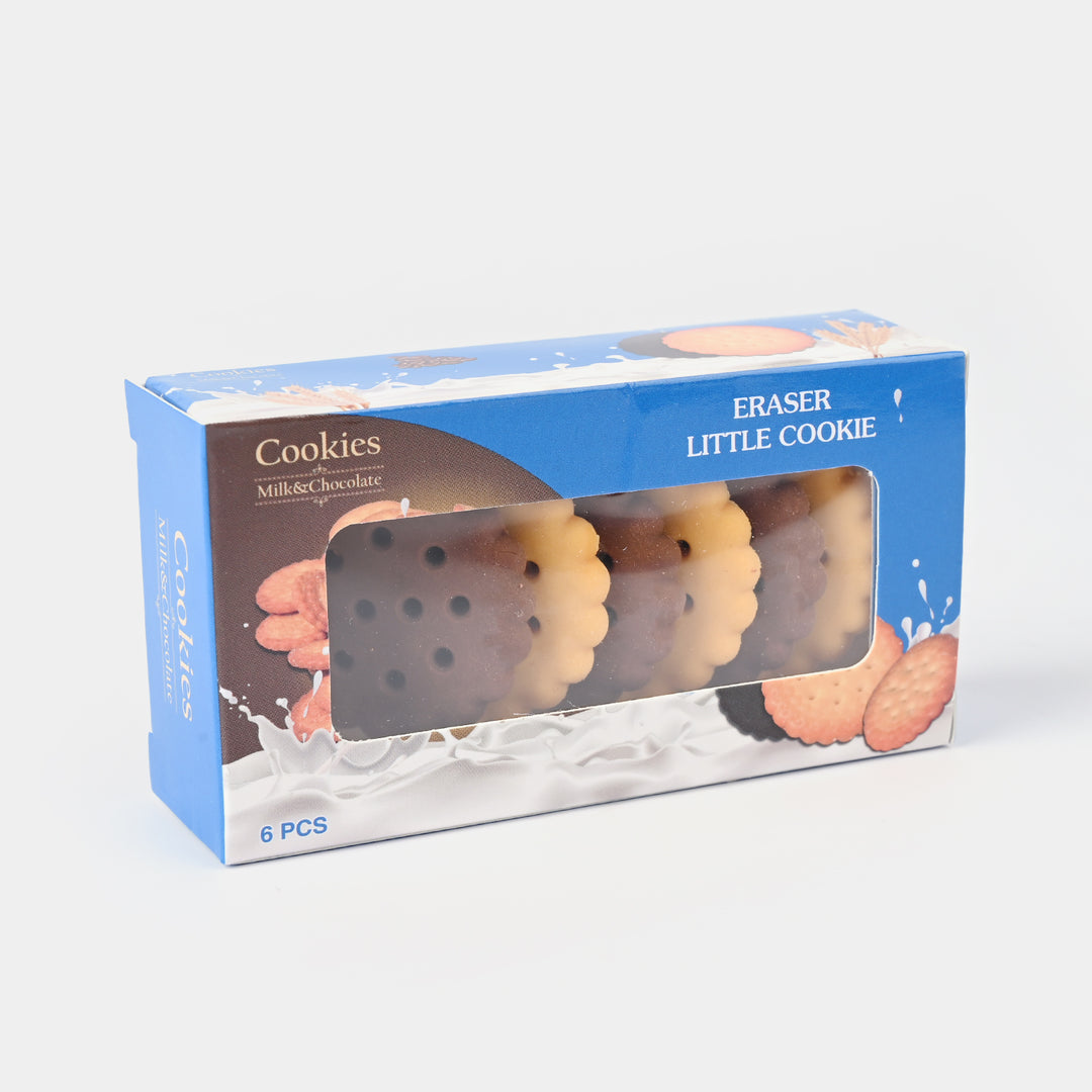 Cookie-Shaped Erasers – Pack of 6