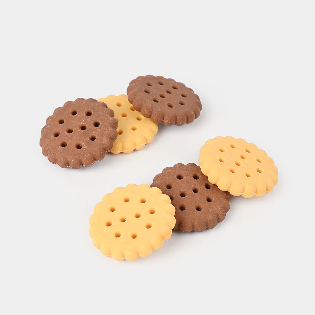 Cookie-Shaped Erasers – Pack of 6