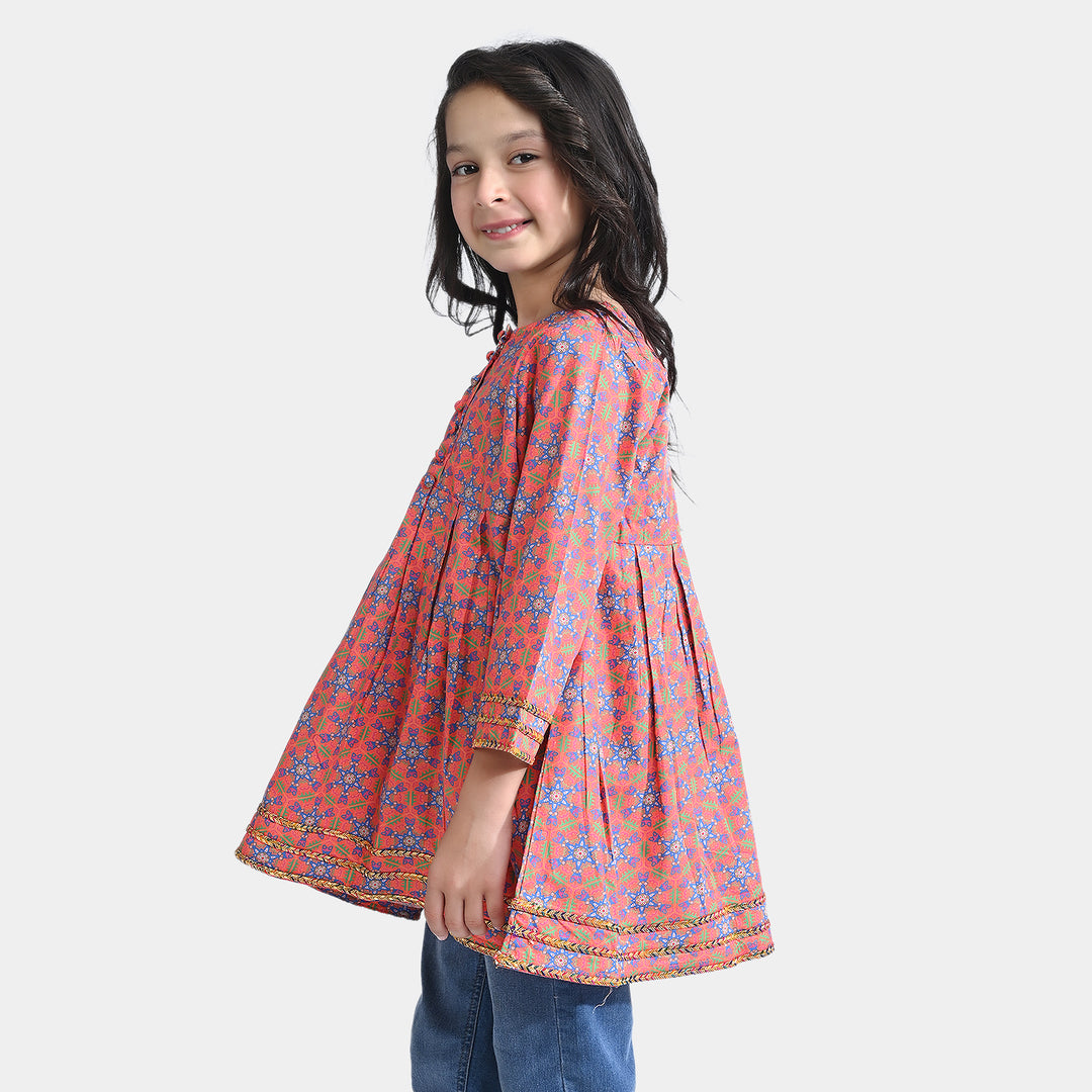 Girls Cotton Poplin Printed Kurti Julia-Multi