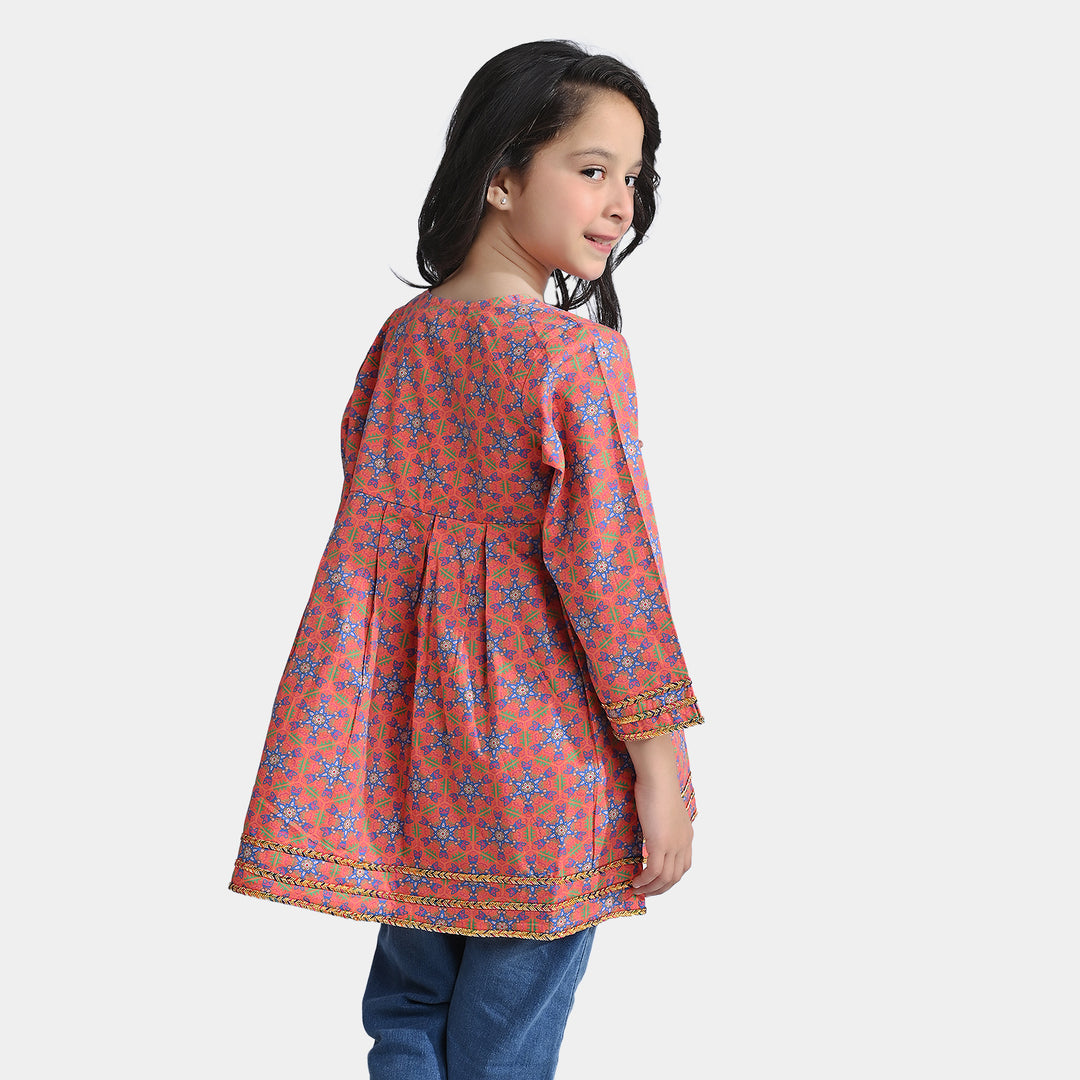 Girls Cotton Poplin Printed Kurti Julia-Multi