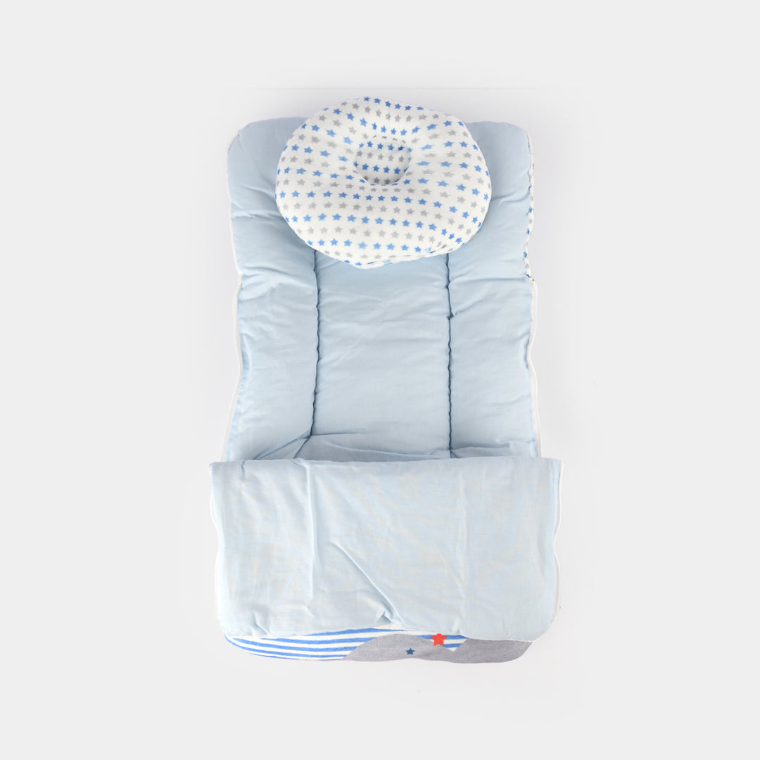 Cute Printed Baby Carry Nest with Head Pillow