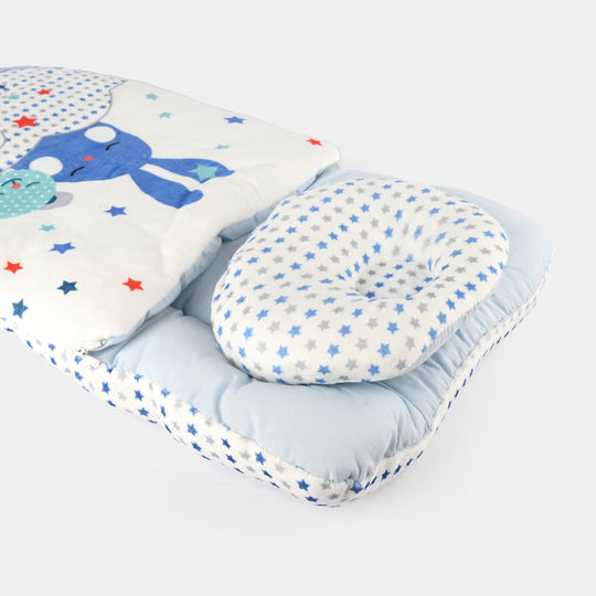 Cute Printed Baby Carry Nest with Head Pillow
