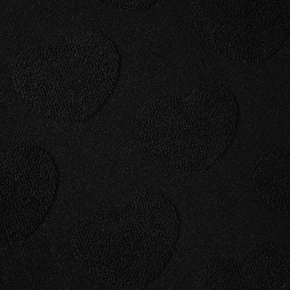 Girls  Sweatshirt Embossed Heart - BLACK