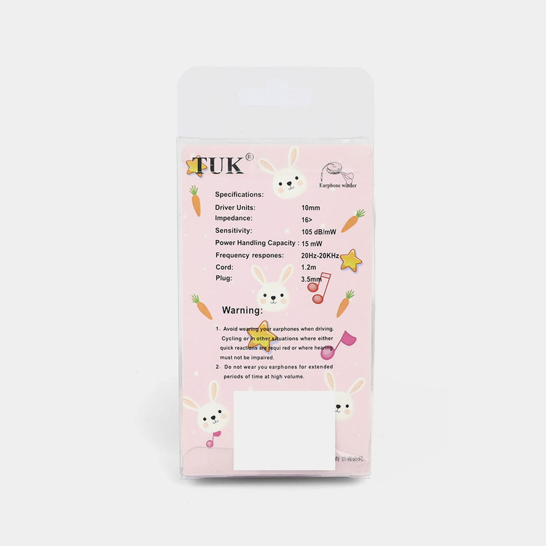 Adorable Theme Wired Stereo Earphones