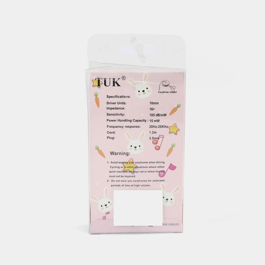 Adorable Theme Wired Stereo Earphones
