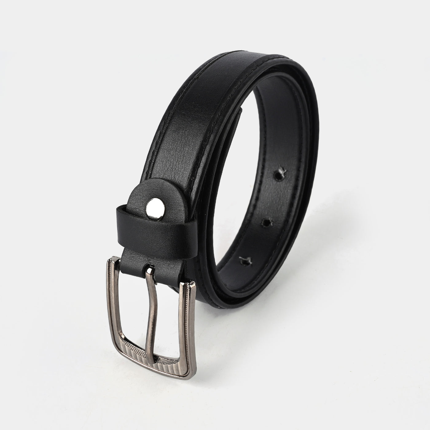 Kids Belt Plain Black-BLACK