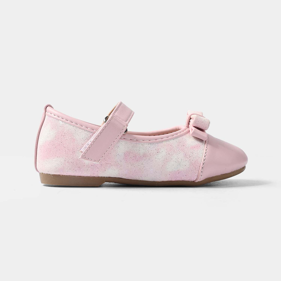 Girls Formal Pumps with Bow ZP-134 – Pink