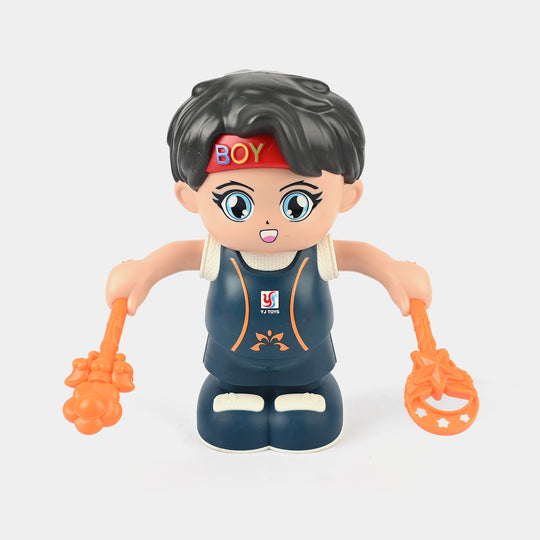 The Stunt Flip Boy with Music Effect Toy for Kids