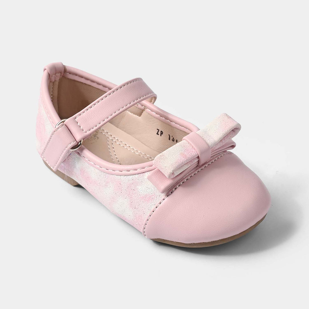 Girls Formal Pumps with Bow ZP-134 – Pink