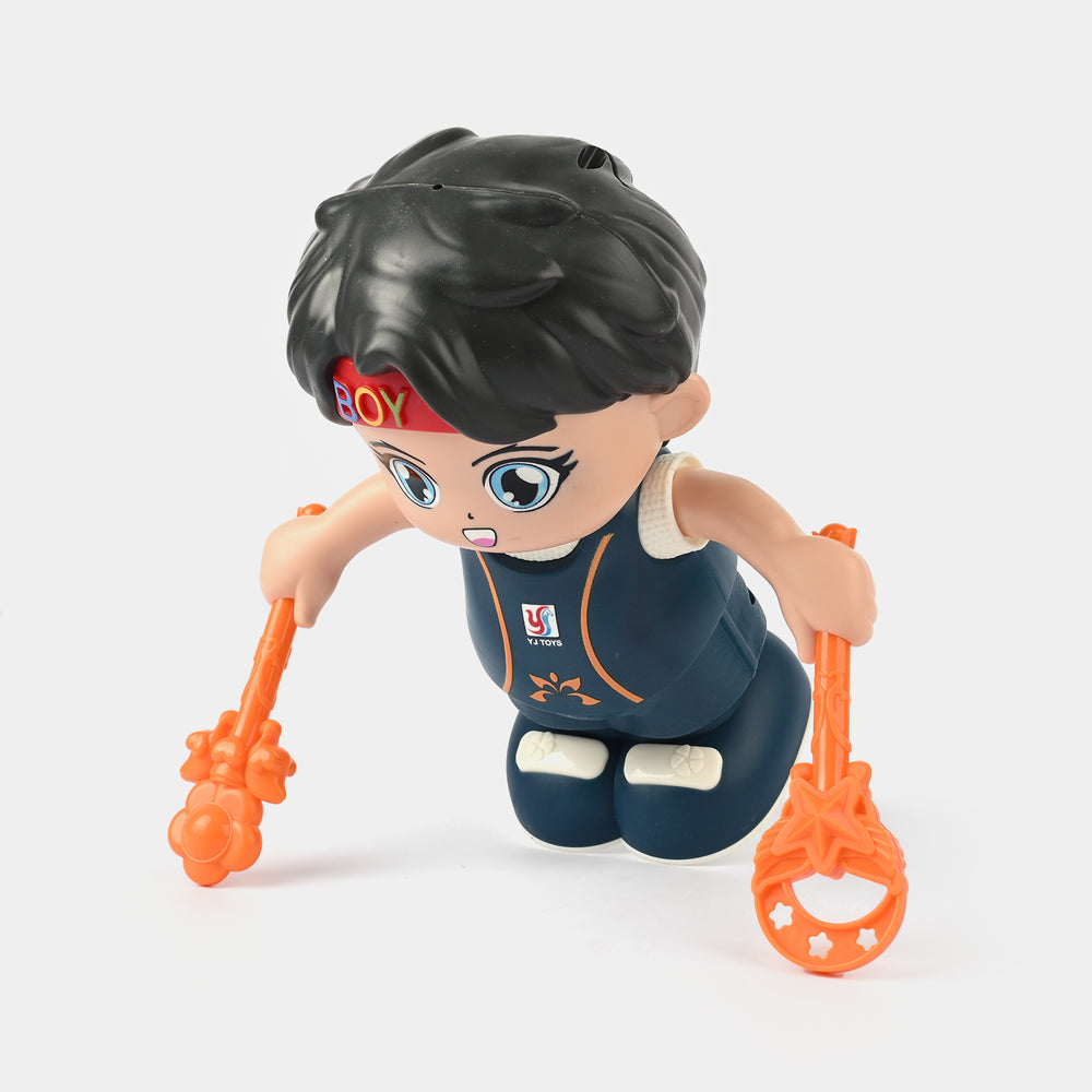 The Stunt Flip Boy with Music Effect Toy for Kids