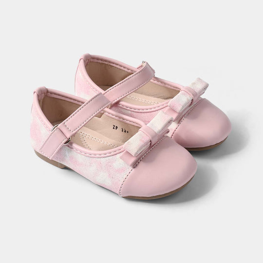 Girls Formal Pumps with Bow ZP-134 – Pink