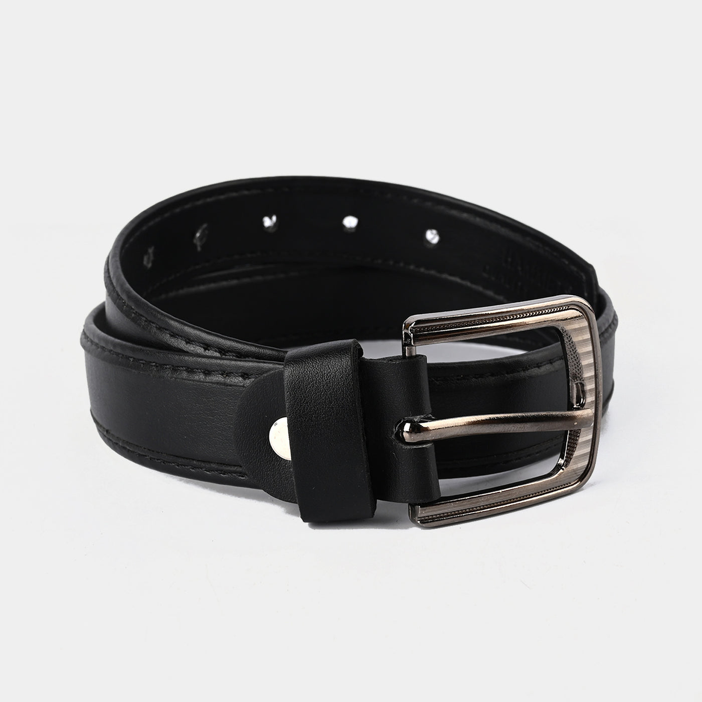 Kids Belt Plain Black-BLACK