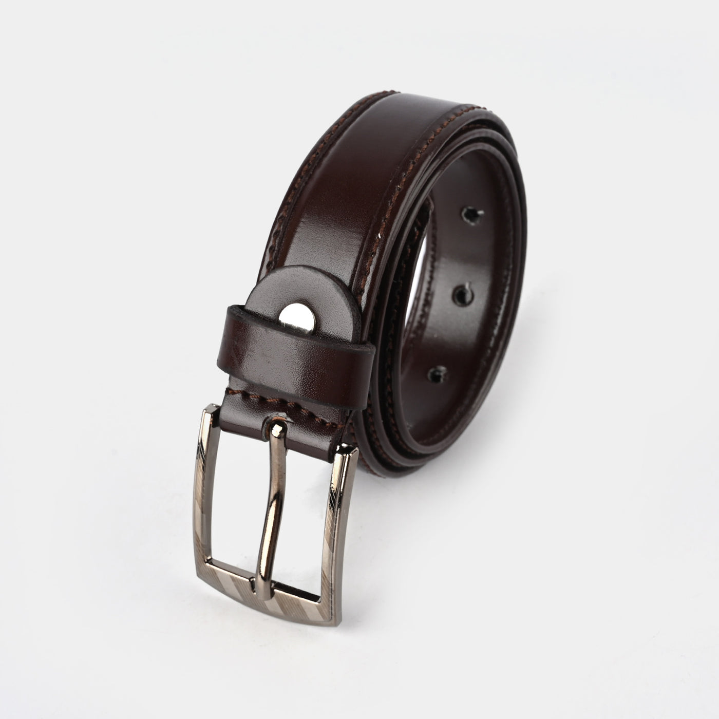 Kids Belt Plain Brown-BROWN