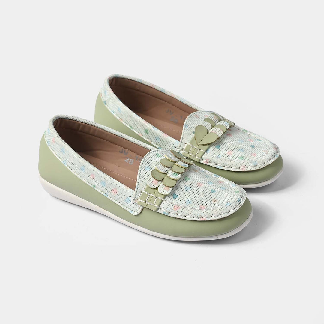 Girls Casual Loafers JV-15 – Sea Green