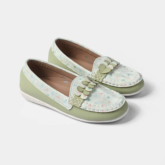 Girls Casual Loafers JV-15 – Sea Green
